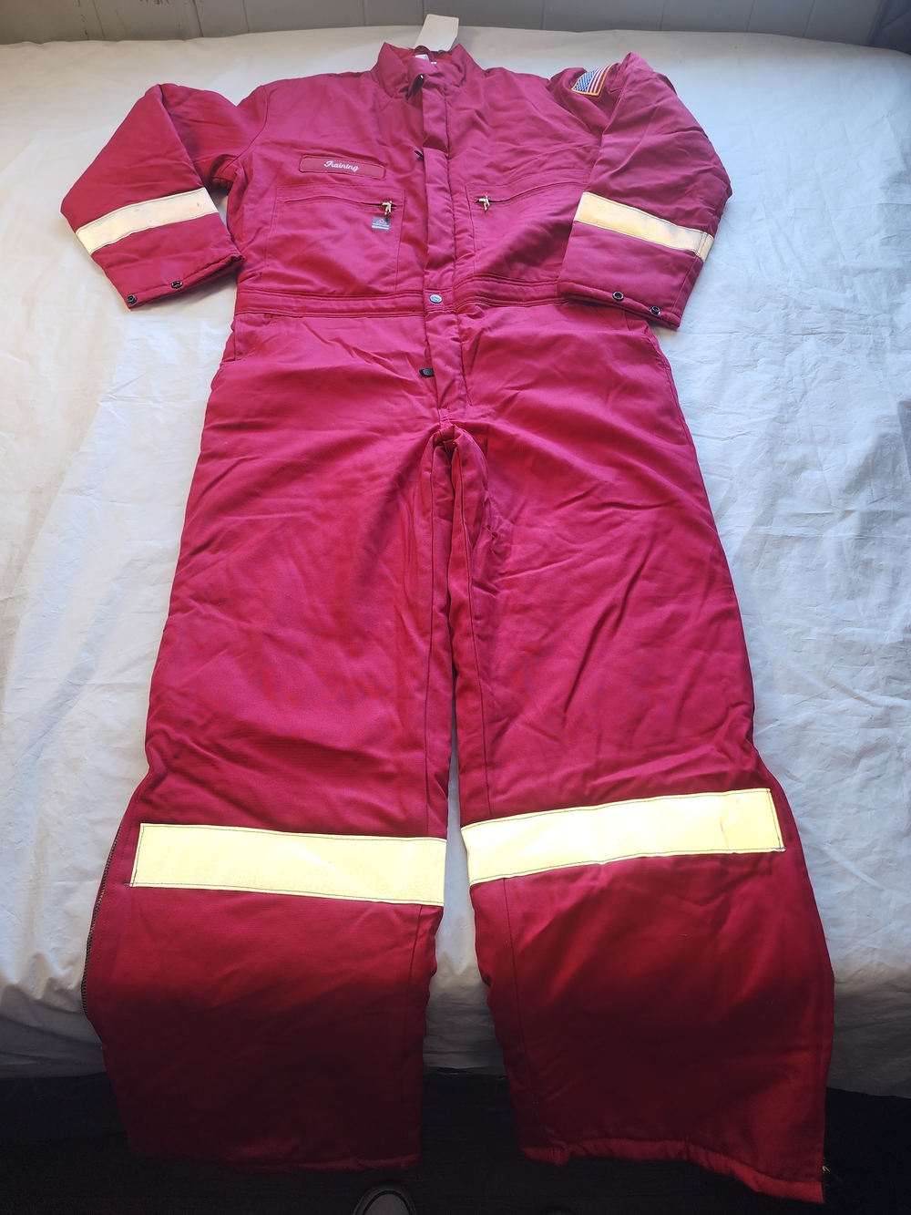 Coverall/Jumpsuit Men's Wenaas Red Insulated Thermal Liner 7.5oz Size Medium